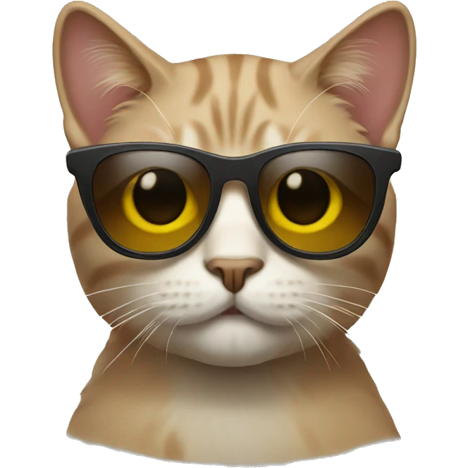 Cat with sunglasses emoji