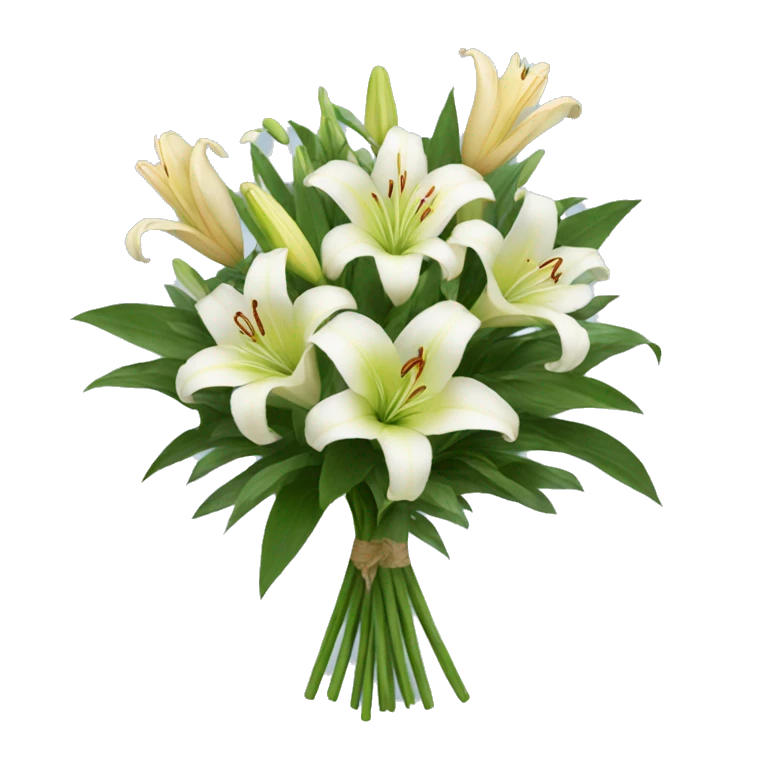 Lilies bouquet  emoji
