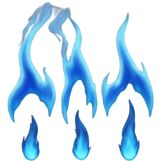 blue flame emoji