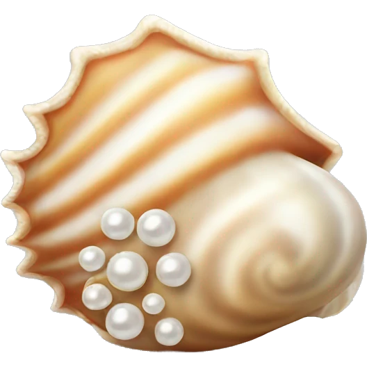 seashell with pearl emoji