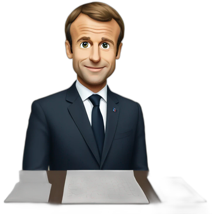 Emmanuel Macron French president agree  emoji
