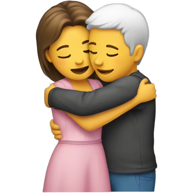 two people hugging emoji