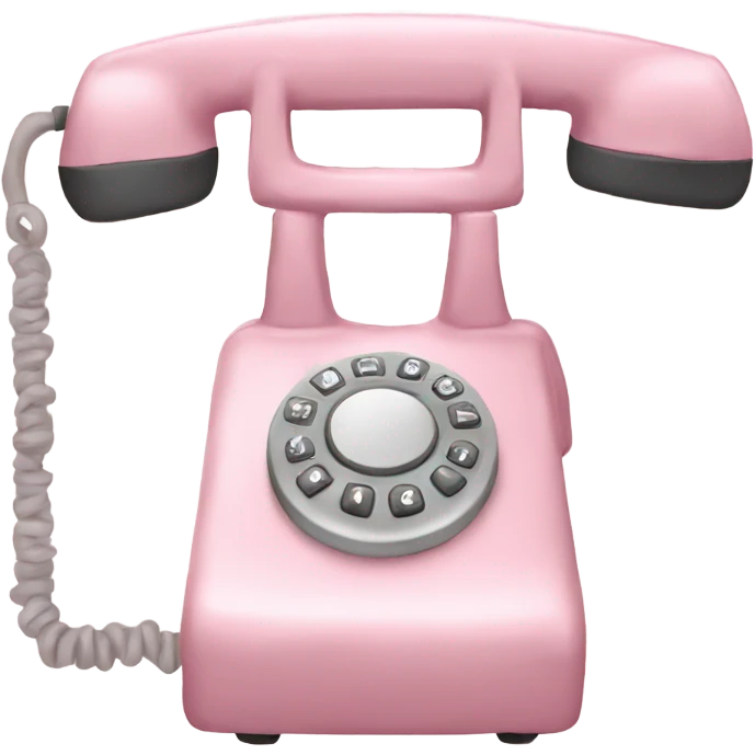 Light pink phone  emoji