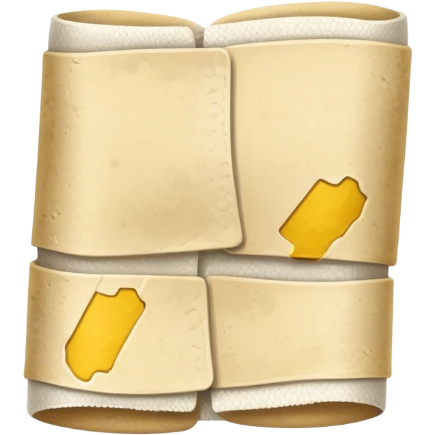 dirty bandage with visible yellow stains emoji