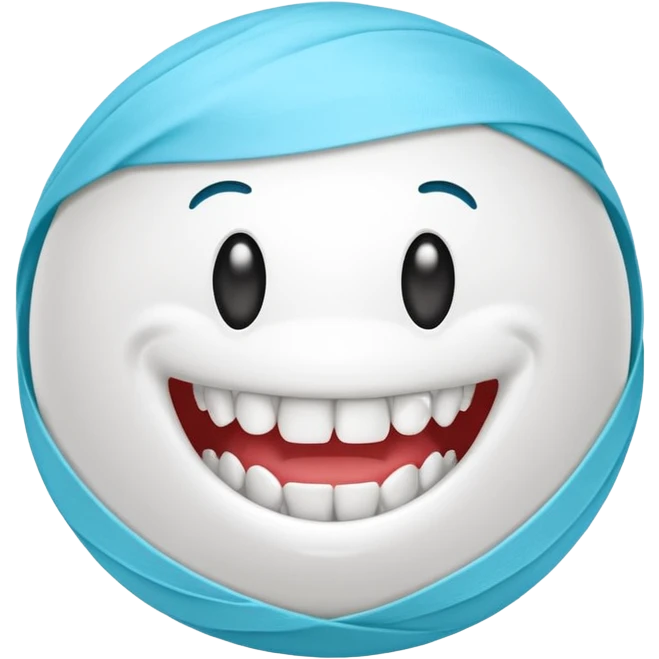 A ball of dental floss  emoji