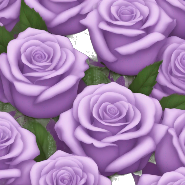 light purple roses emoji