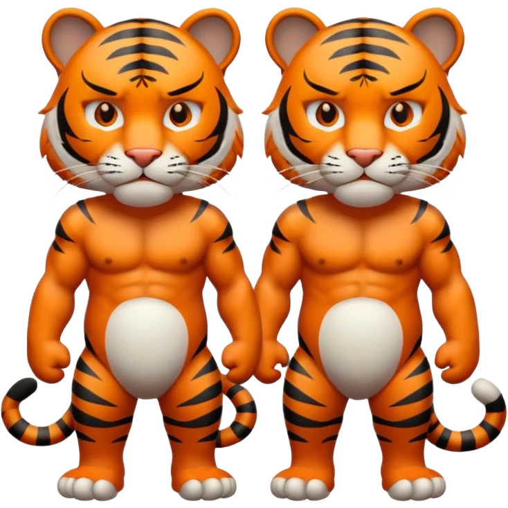 Annoyed tigers  emoji
