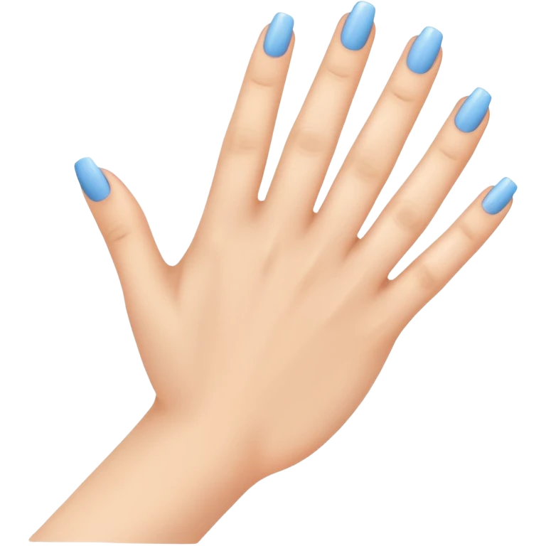 hand with natural manicure emoji