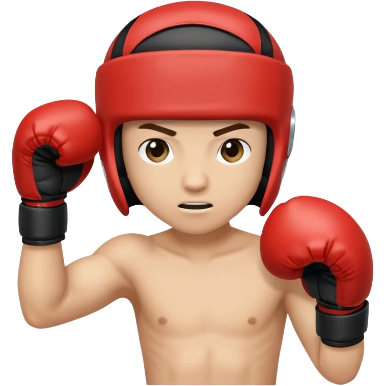 اغرب ايموجي ايموجي رجل لابس خوذة ملاكمة لابس قفاز ولاكم  لكمه مستقيمه يسار اصنع هذا الايموجي emoji