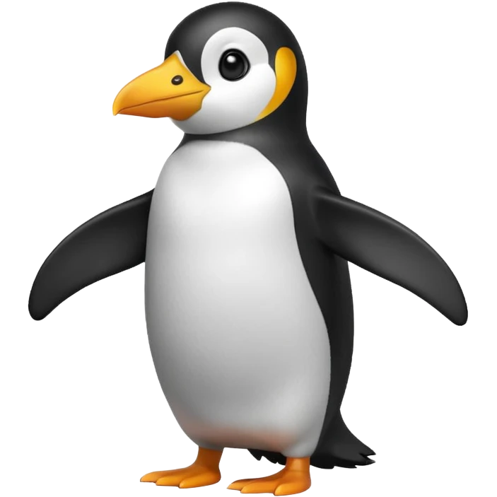 Penguin posing like, "Why? emoji