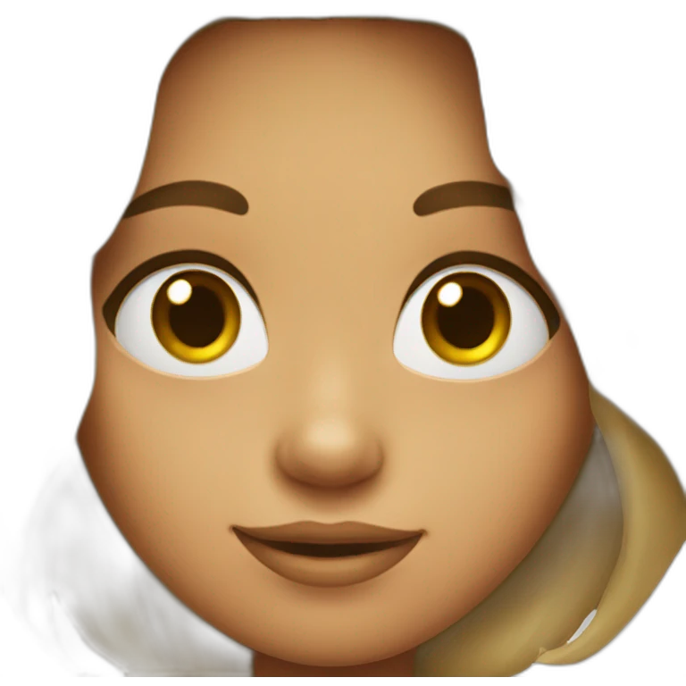 A girl she has dimples emoji