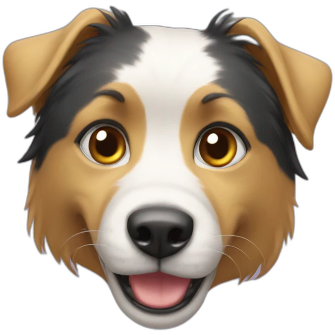 Chat sur chien emoji