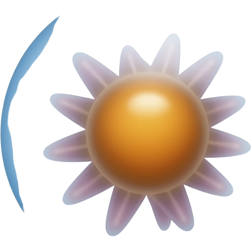 Ameba gelatinosa arredondada com nucleo grnde no centro emoji