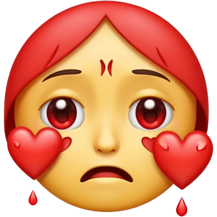 emoji crying love hearts emoji