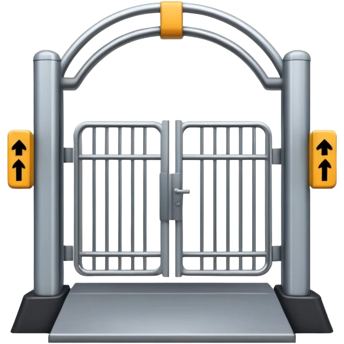 a turnstile gate entrance emoji