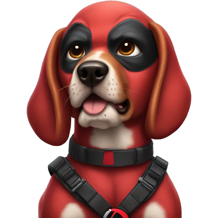 Deadpool dog emoji