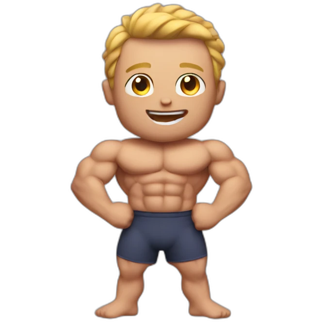 muscle boy emoji