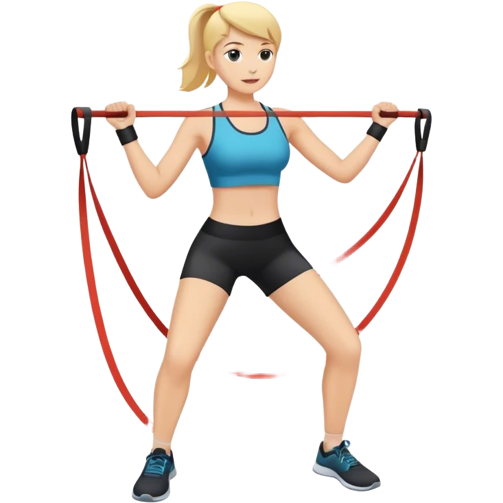 resistance band exercise emoji