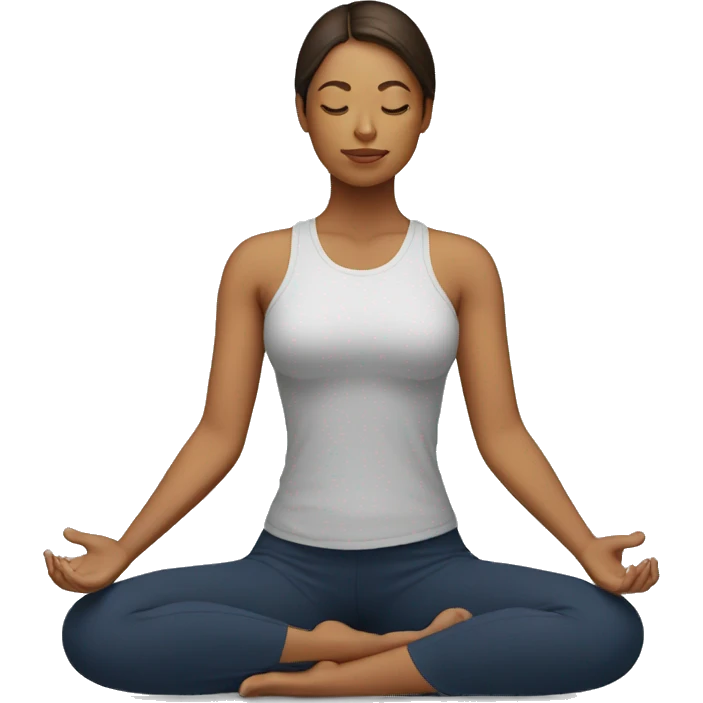 Instructora de meditacion emoji