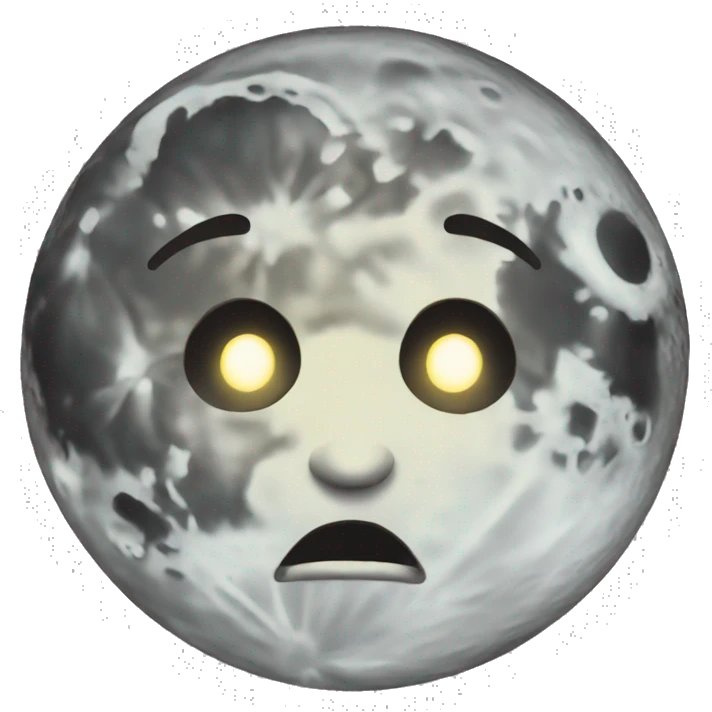 creapy full moon emoji