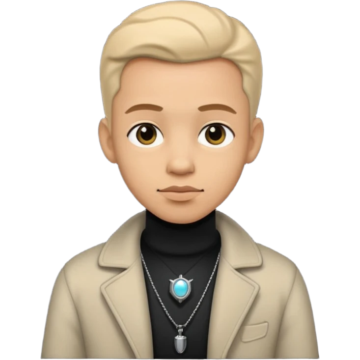 time traveler in black clothes emoji