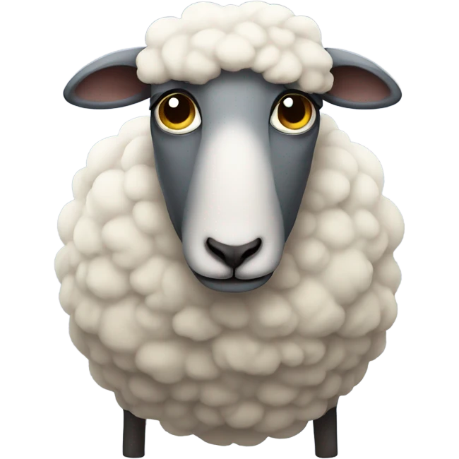 Very sad Sheep  emoji