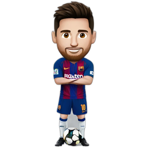Messi with Ronaldo emoji