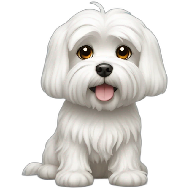 Maltese dog emoji