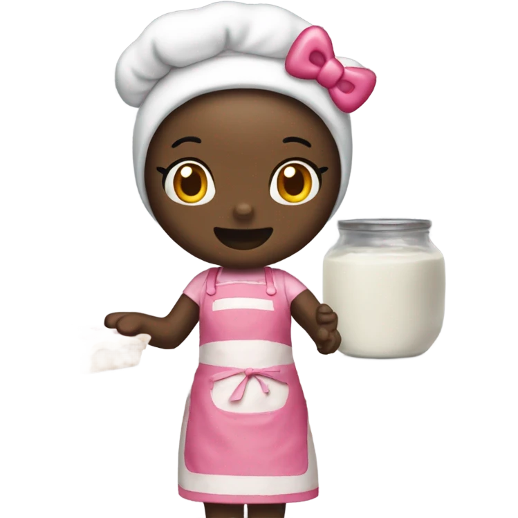 Hello kitty baking emoji