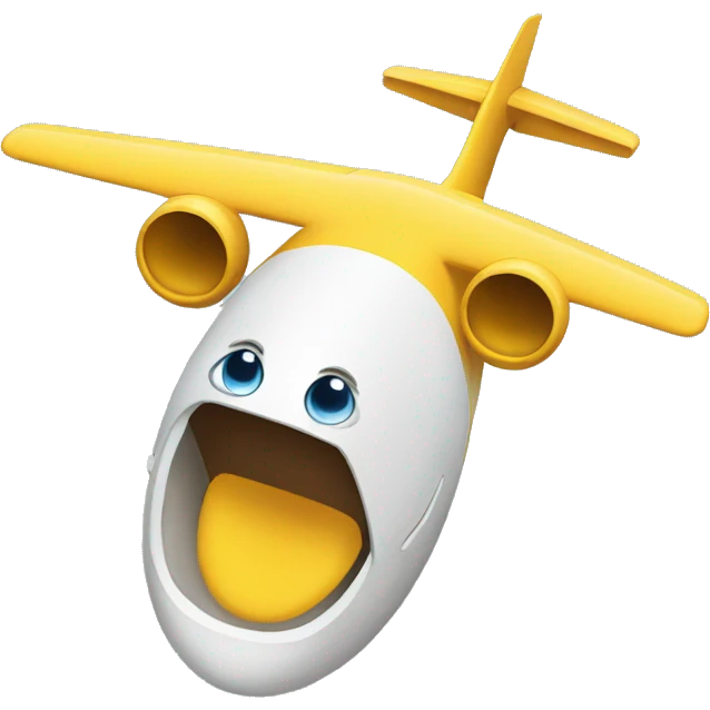 shocked emoji airplane emoji