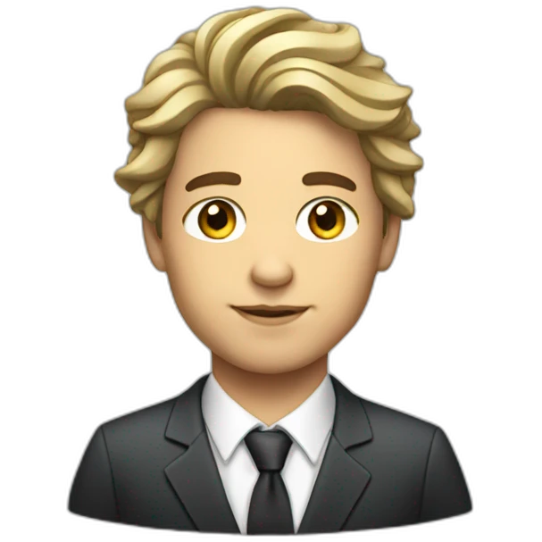 brazilian white young lawyer with good hair emoji