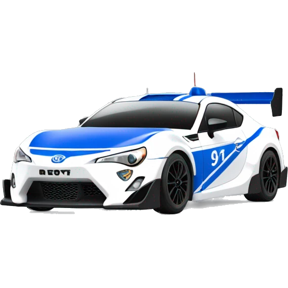 Radio Controlled Captain Rex themed 2013 Toyota 86 shaped like a Formula One race car with exposed wheels  emoji