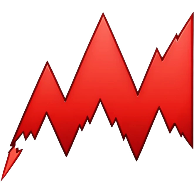 the economy line is falling down emoji