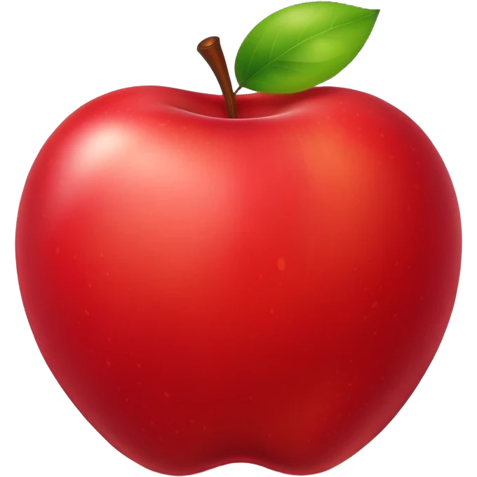 classic red apple emoji