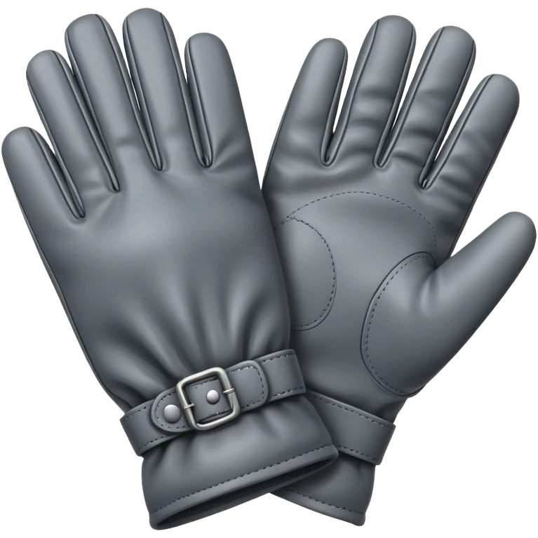 Gray gloves (luvas cinza) emoji