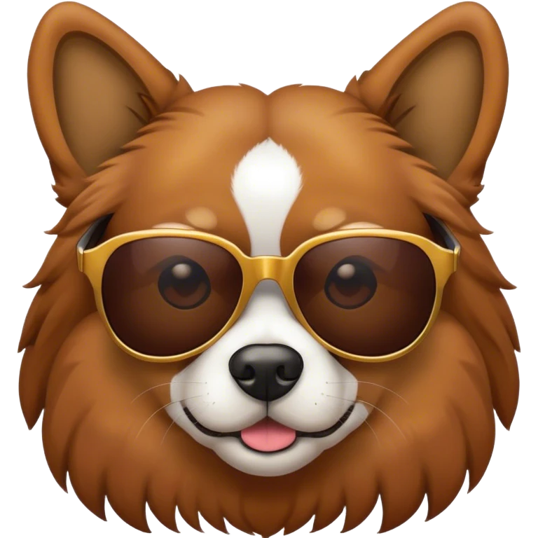 A dog in sunglasses  emoji