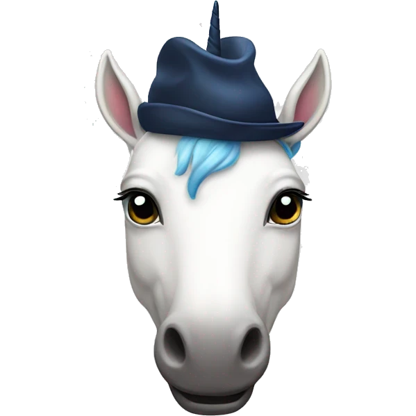  Unicorn wearing a hat  emoji