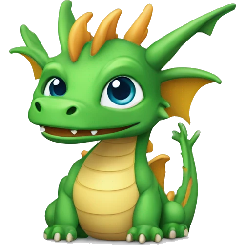 un dragon tecnologico, inteligente, innovador emoji