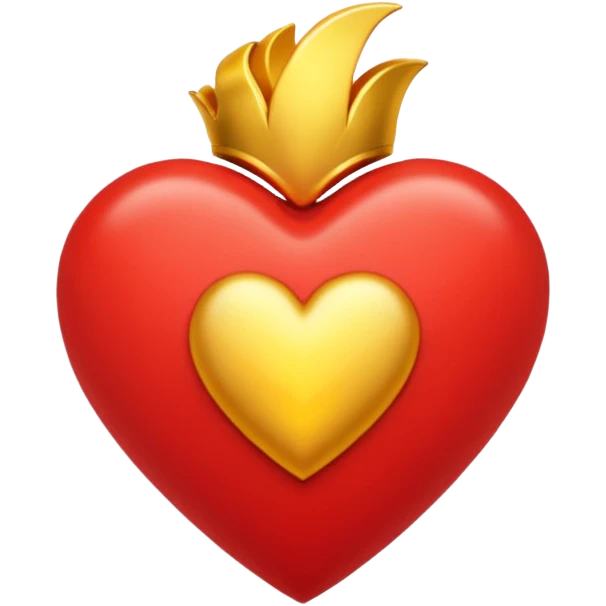 Un corazón y una letra P en el medio  emoji