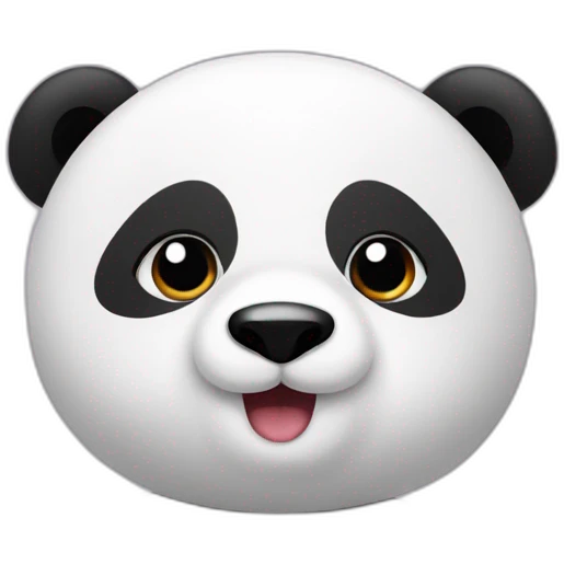Panda collect dots emoji