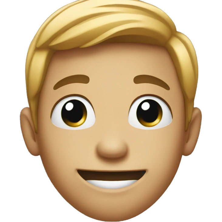 Smiling looking up emoji