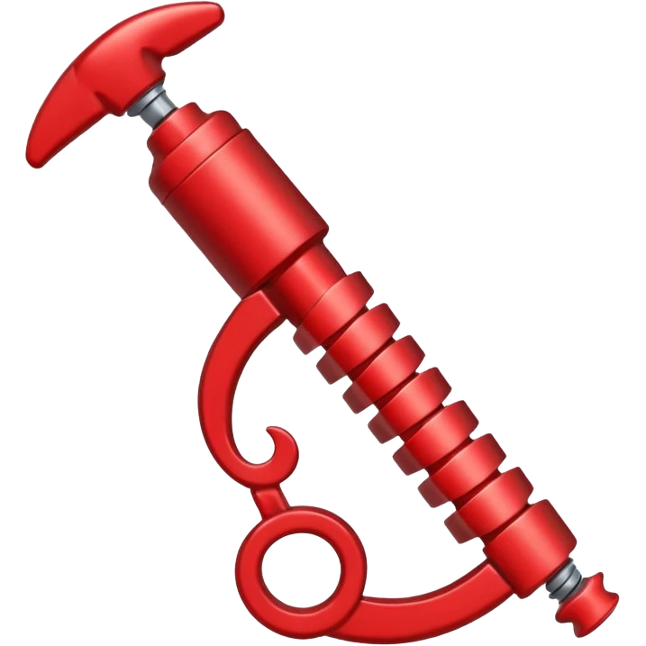 corkscrew red emoji