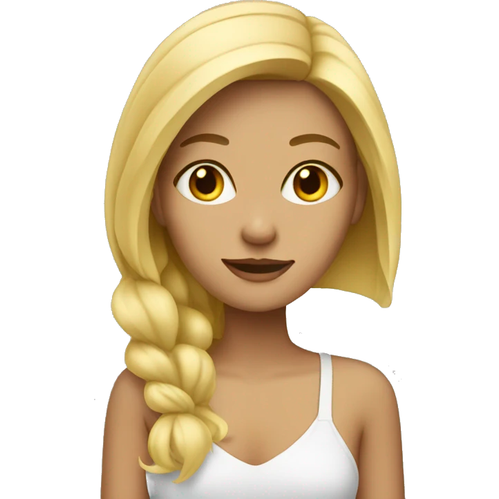 blonde girl emoji
