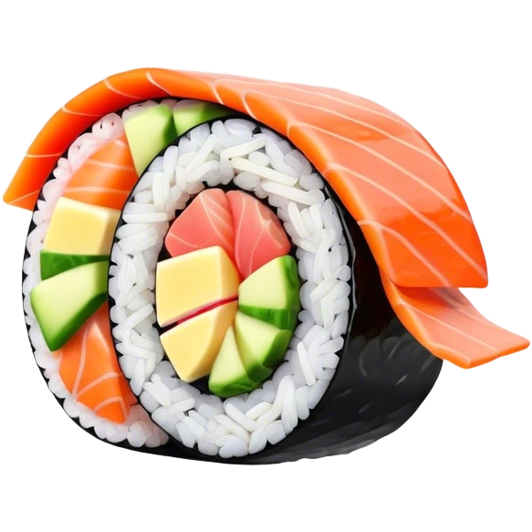 Dancing sushi roll  emoji