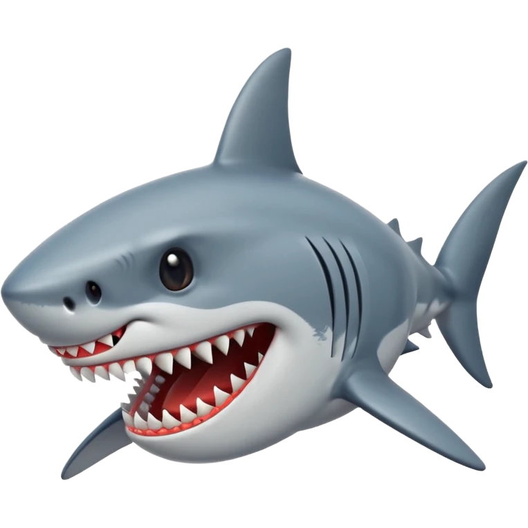 Shark grinning  emoji