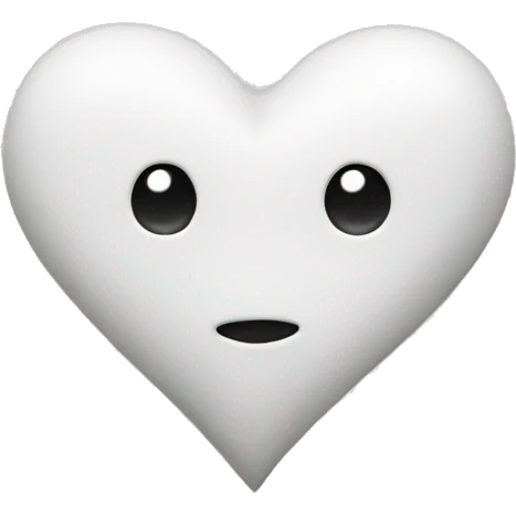 WHITE HEART emoji