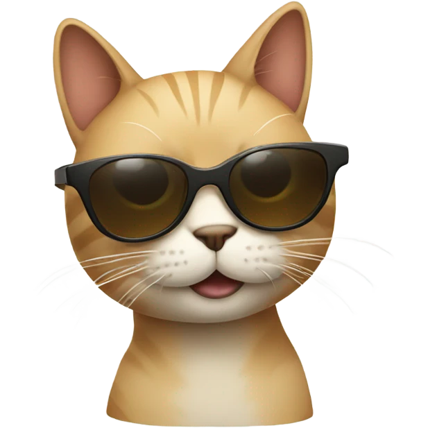 Cat with sunglasses emoji