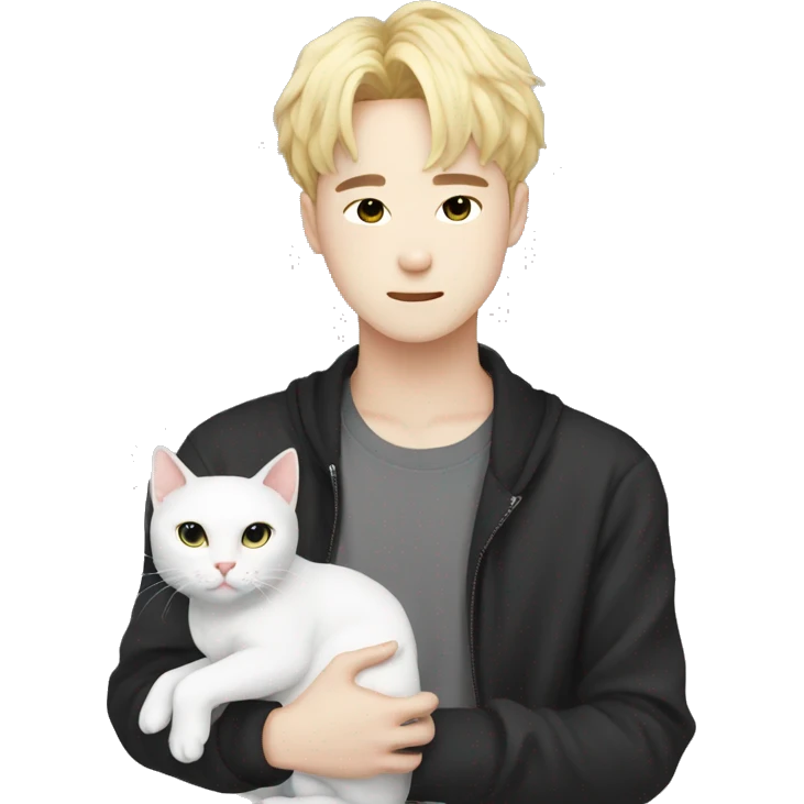 Cat with yoongi  emoji