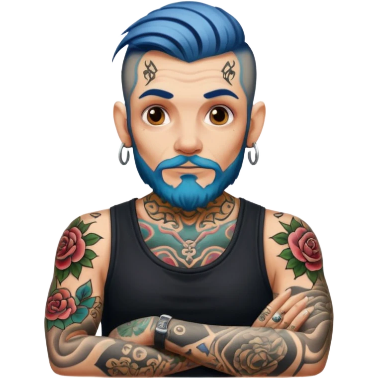 tattooed folk tattoo artist eccentric emoji