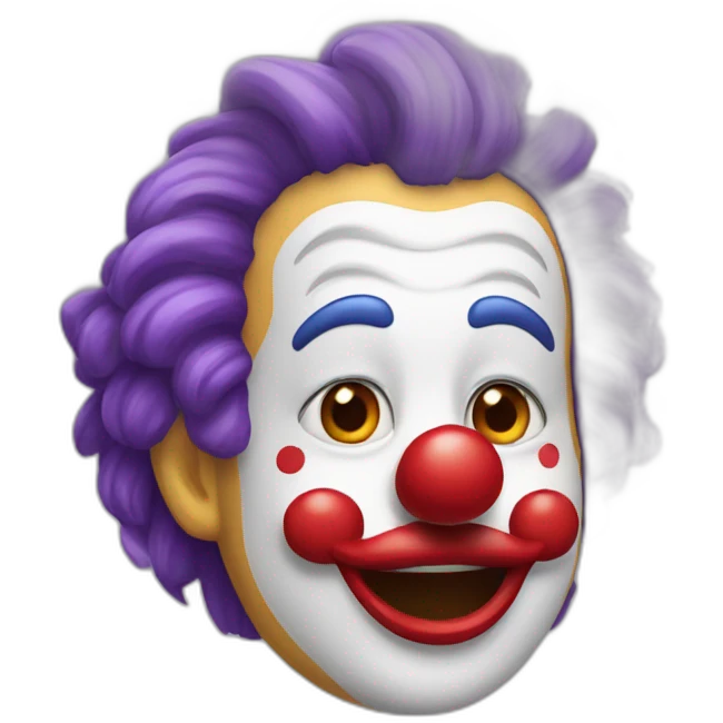 la perruque d'un clown emoji